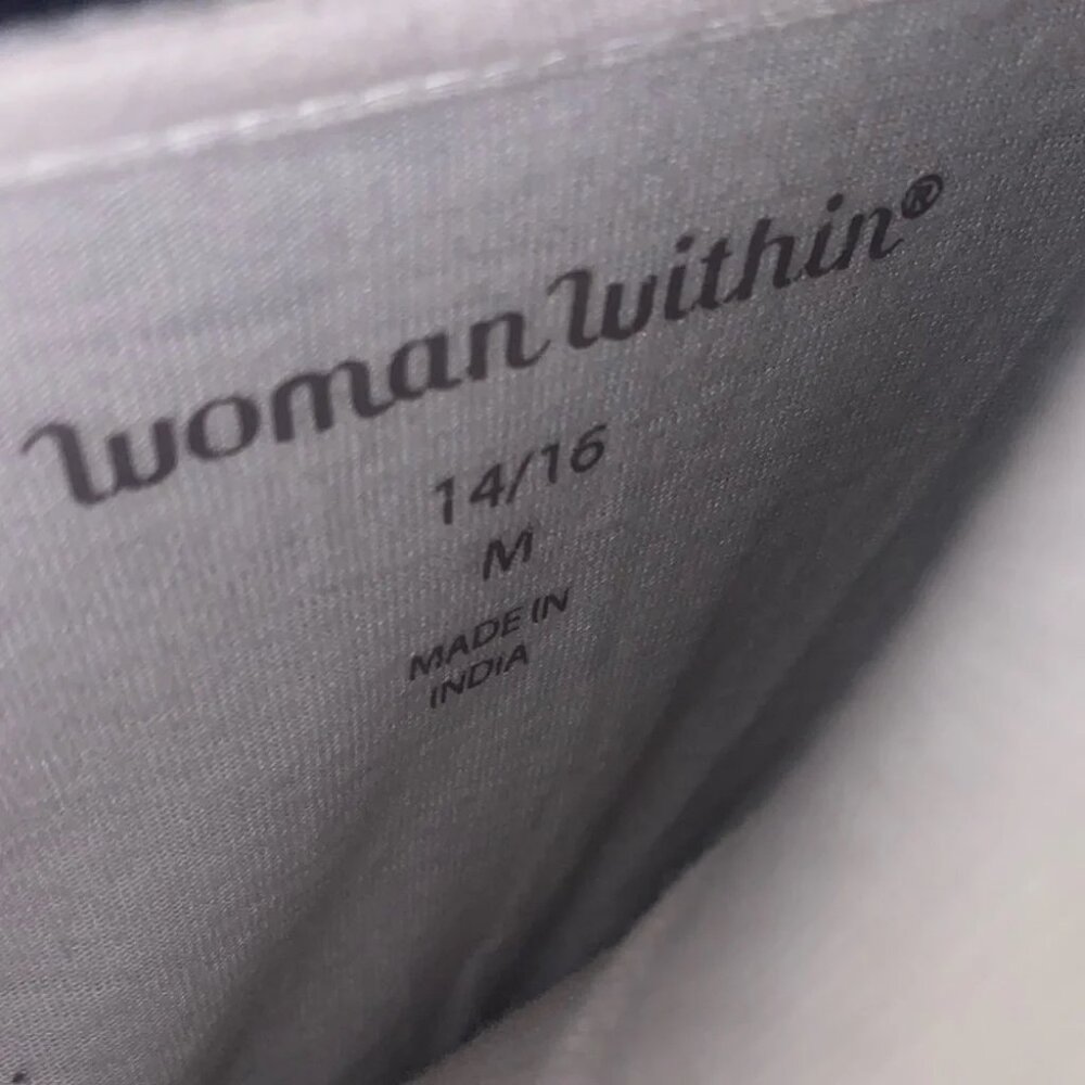 Woman Within Women's Plus Size Embroidered Pointelle Tunic - Picture 4 of 4